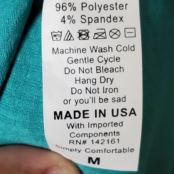 LuLaRoe Amelia Short SLeeve Dress Teal Purple Sz M - Picture 6 of 11